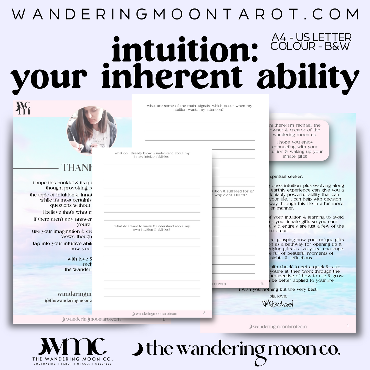 spiritual journal: intuition spirituality planner & workbook | PDF