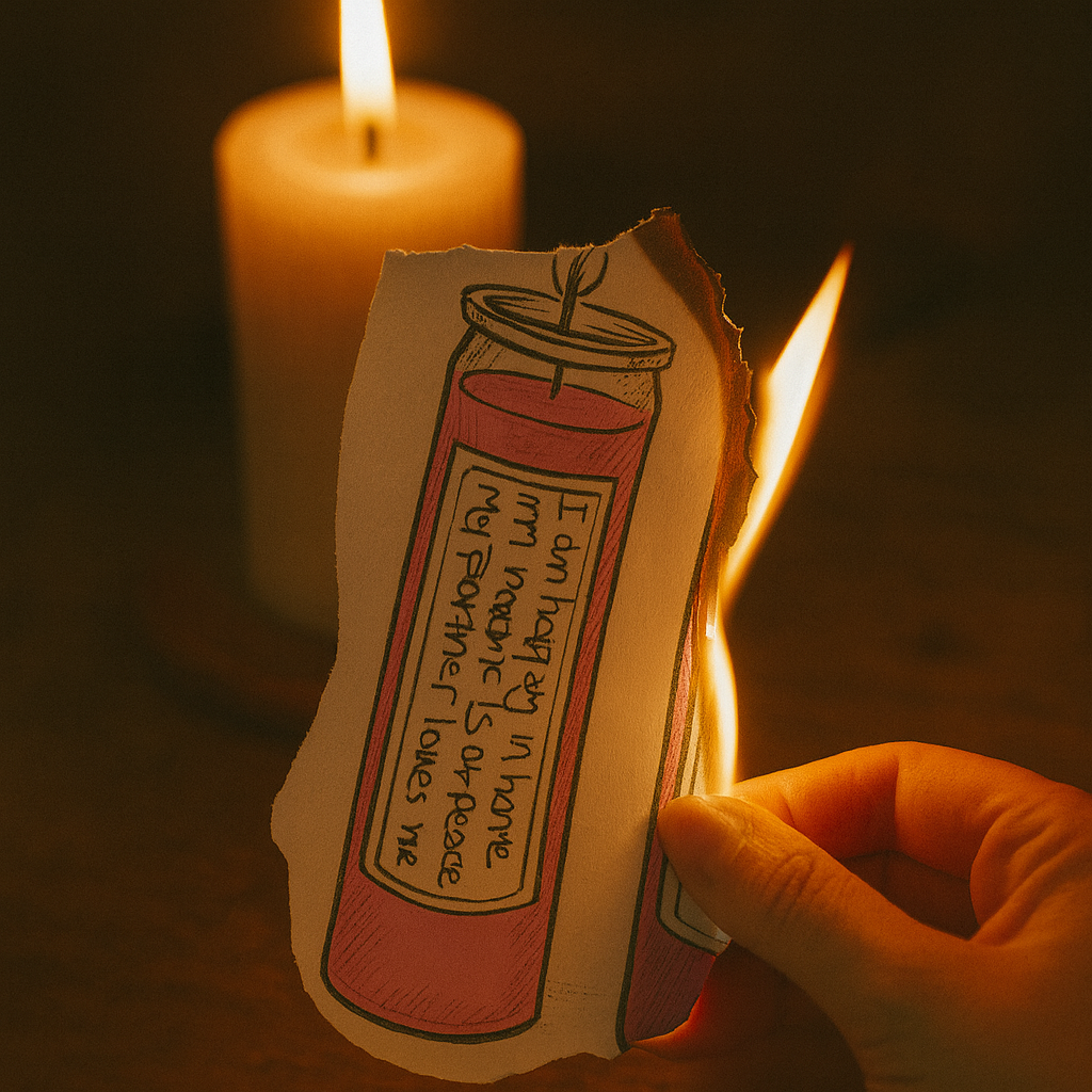 Printable Manifestation Candles: Ritual Spellwork PDF (Digital Download)