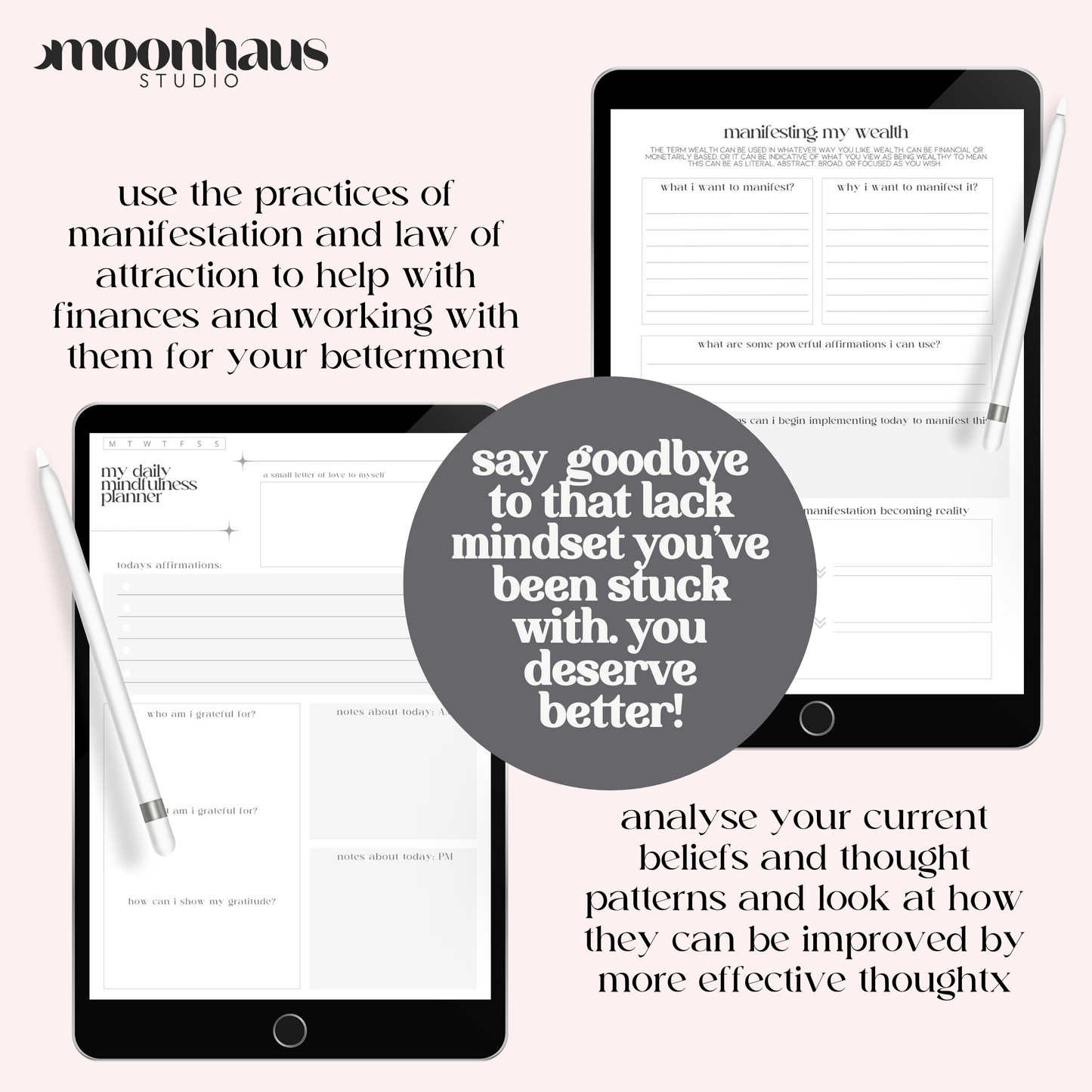 financial & money manifestation planner journal PDF