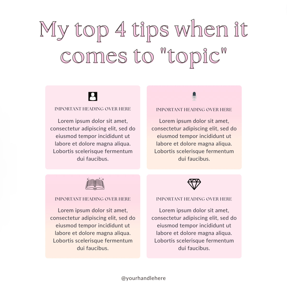 100 canva templates - feminine instagram posts for niche business