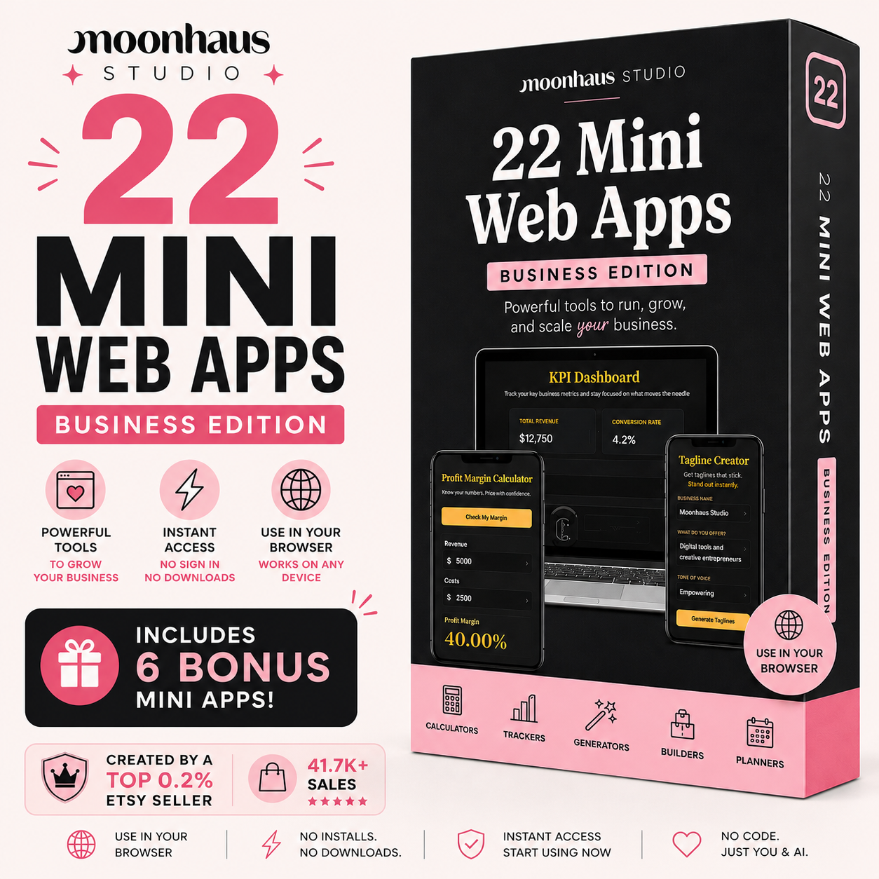 Web Apps: Small Business, Side Hustle | Digital Products | Budget Planner | Income Tracker | Claude AI