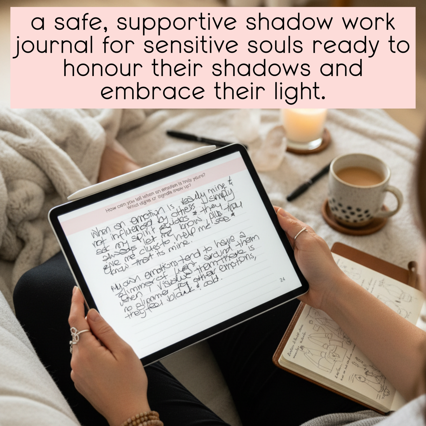 shadow work journal for empaths and highly sensitive people - guidebook, journal and workbook across 60 pages | printable digital PDF | for inner child work and trauma healing