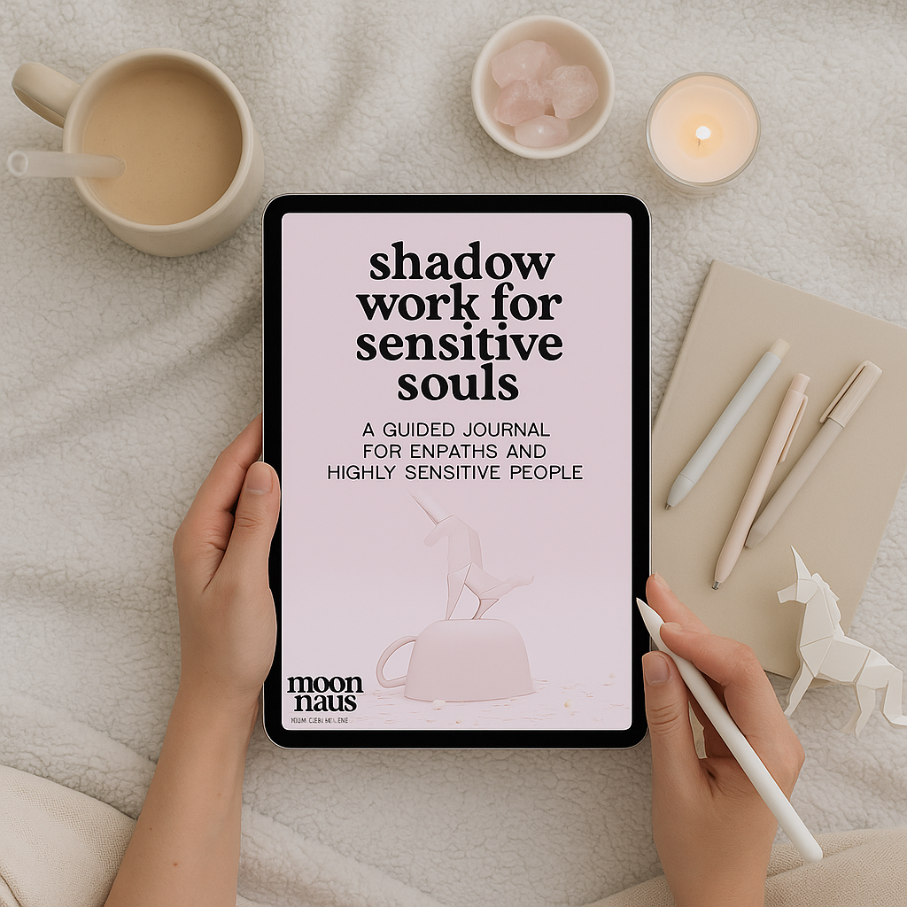 shadow work journal for empaths and highly sensitive people - guidebook, journal and workbook across 60 pages | printable digital PDF | for inner child work and trauma healing