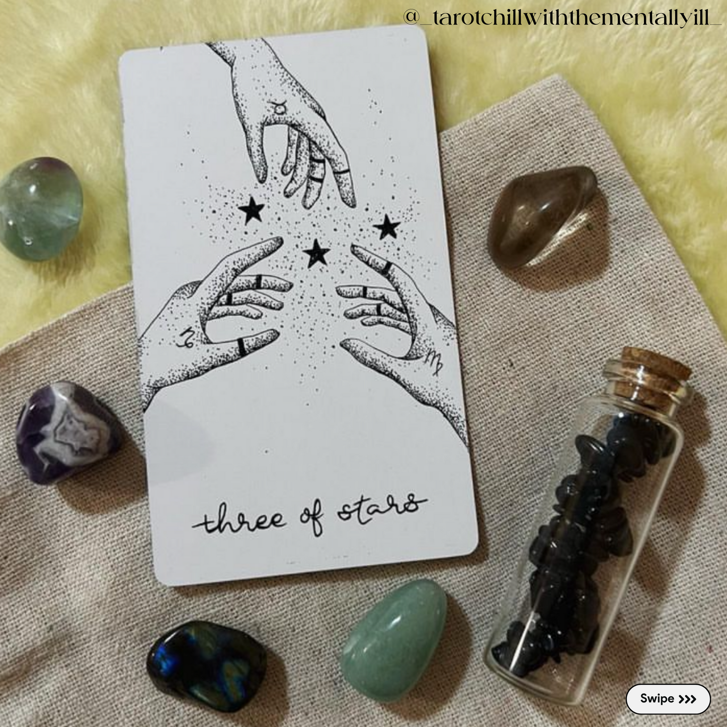 the wandering moon tarot deck authentic | indie tarot card deck | hand illustrated with guidebook | comes with free tarot deck