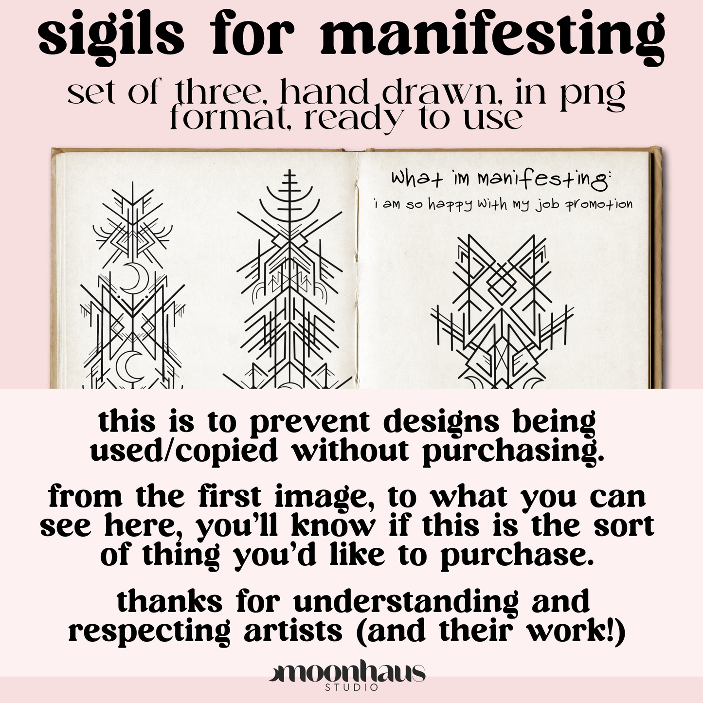 manifestation sigils & 369 manifesting journal: sigil stickers, protection sigil, money manifestation