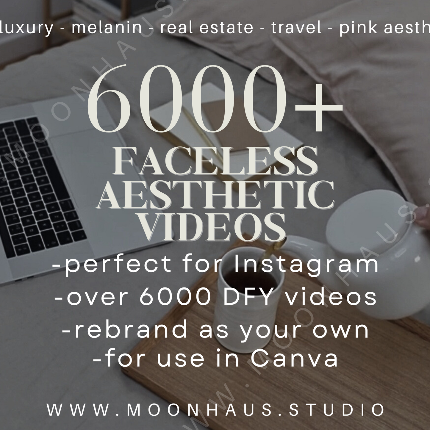 6000+ Aesthetic Faceless Video Reels + Story MRR & PLR resell | Affiliate Marketing, Email, Social Media | DFY Instagram Templates Digital
