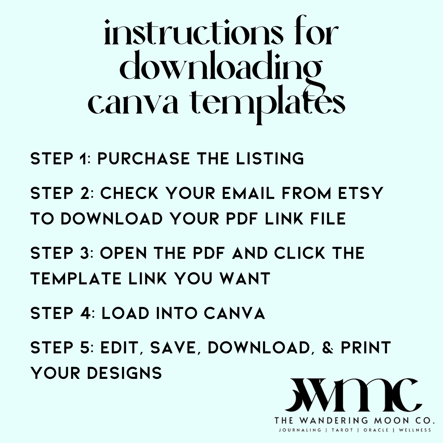 canva template: create own tarot, oracle, affirmation decks