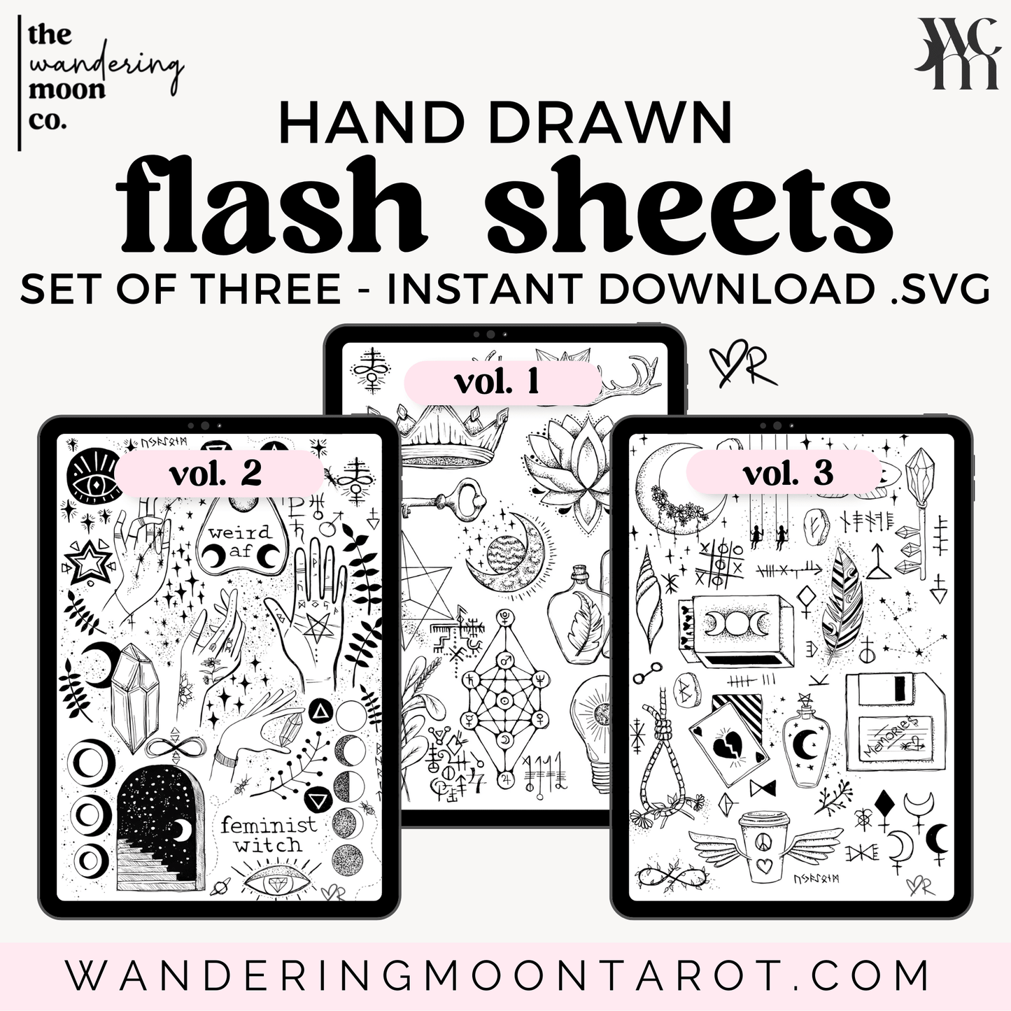 flash sheet vol. 1 | tattoo art | wall art | digital SVG download