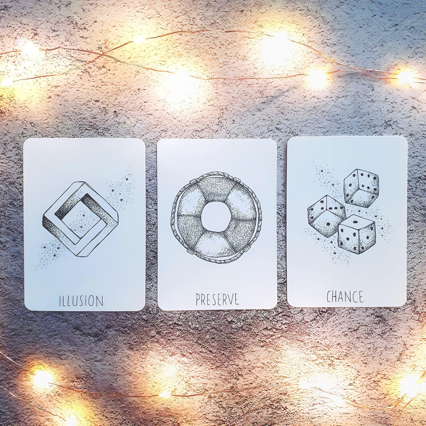 free tarot deck: wandering soul oracle, holographic illustrated aesthetic oracle cards - The Wandering Moon Co.