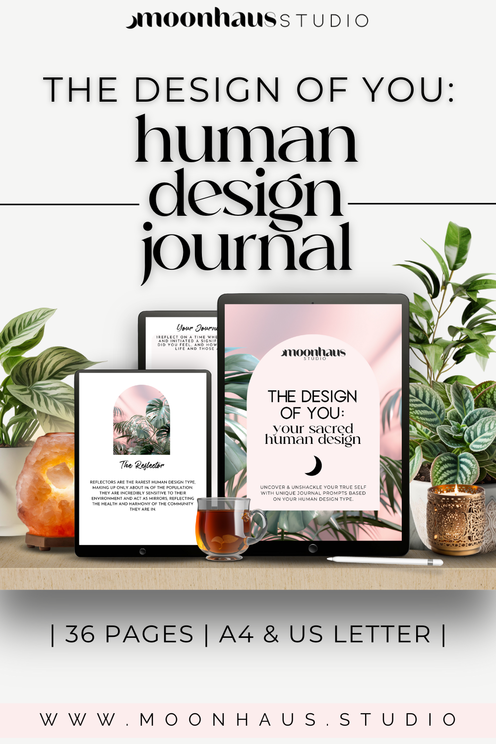 human design journal: the design of you, digital & printable