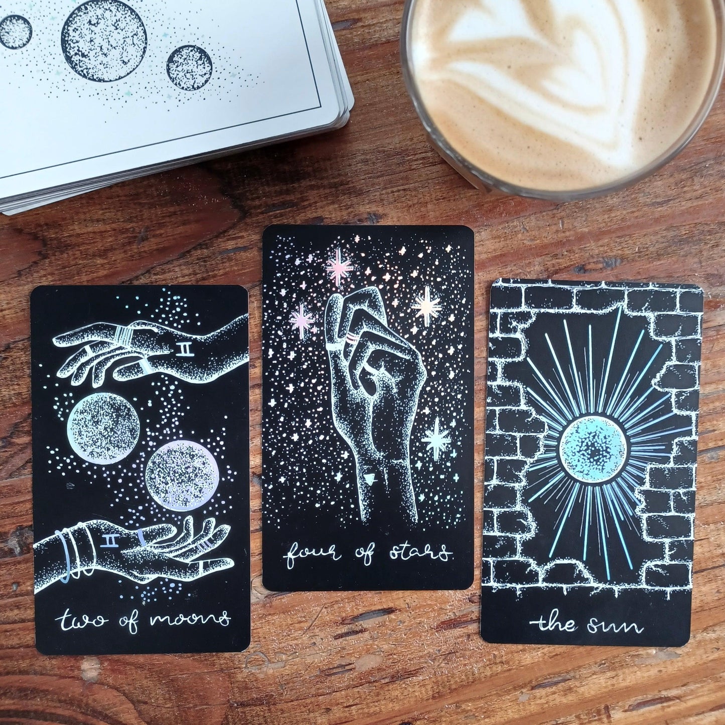 midnight sky & wandering moon tarot: aesthetic indie tarot deck bundle set - The Wandering Moon Co.