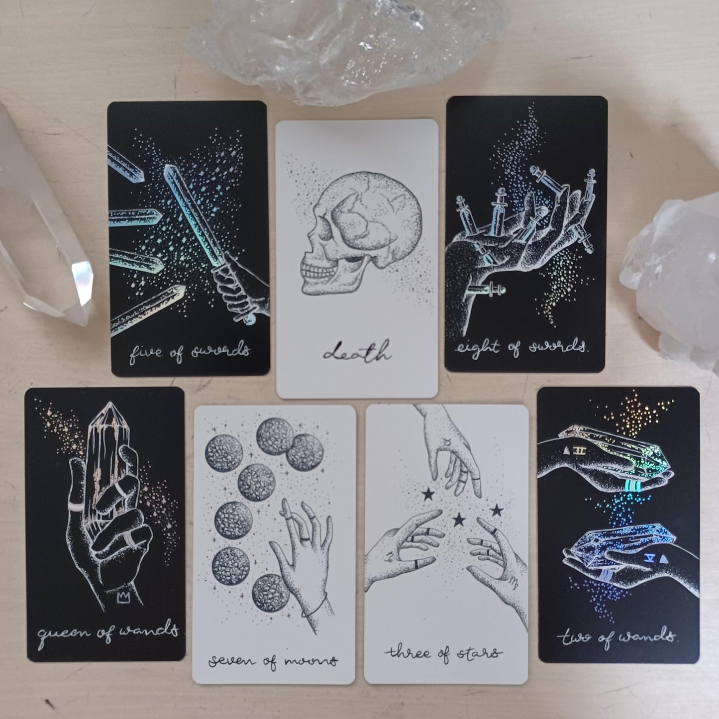 midnight sky & wandering moon tarot: aesthetic indie tarot deck bundle set - The Wandering Moon Co.