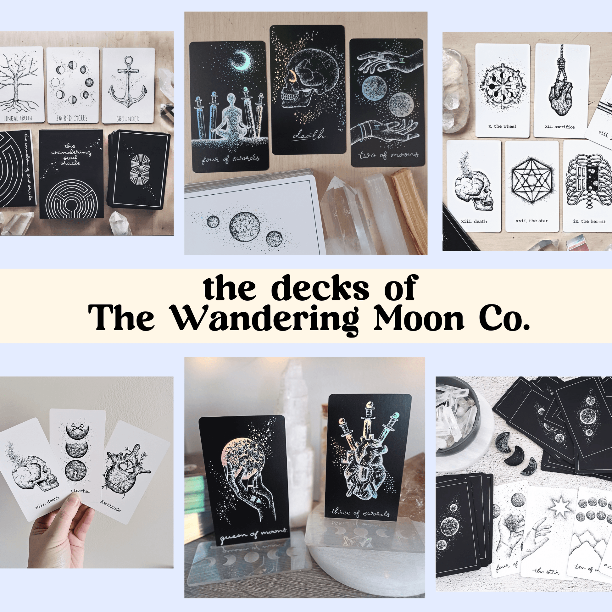 tarot booklet journal: the fool’s world - tarot guidebook with free gifts - The Wandering Moon Co.
