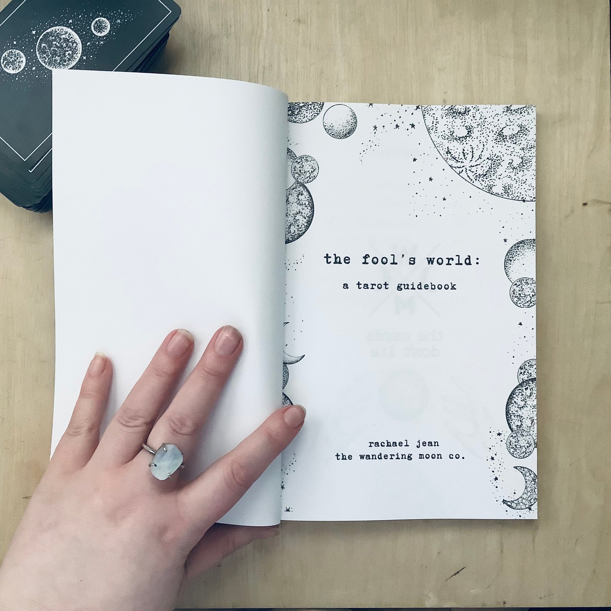 tarot booklet journal: the fool’s world - tarot guidebook with free gifts - The Wandering Moon Co.