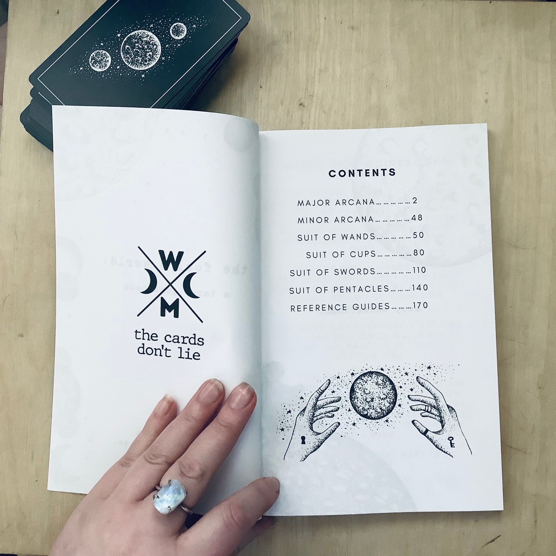 tarot booklet journal: the fool’s world - tarot guidebook with free gifts - The Wandering Moon Co.