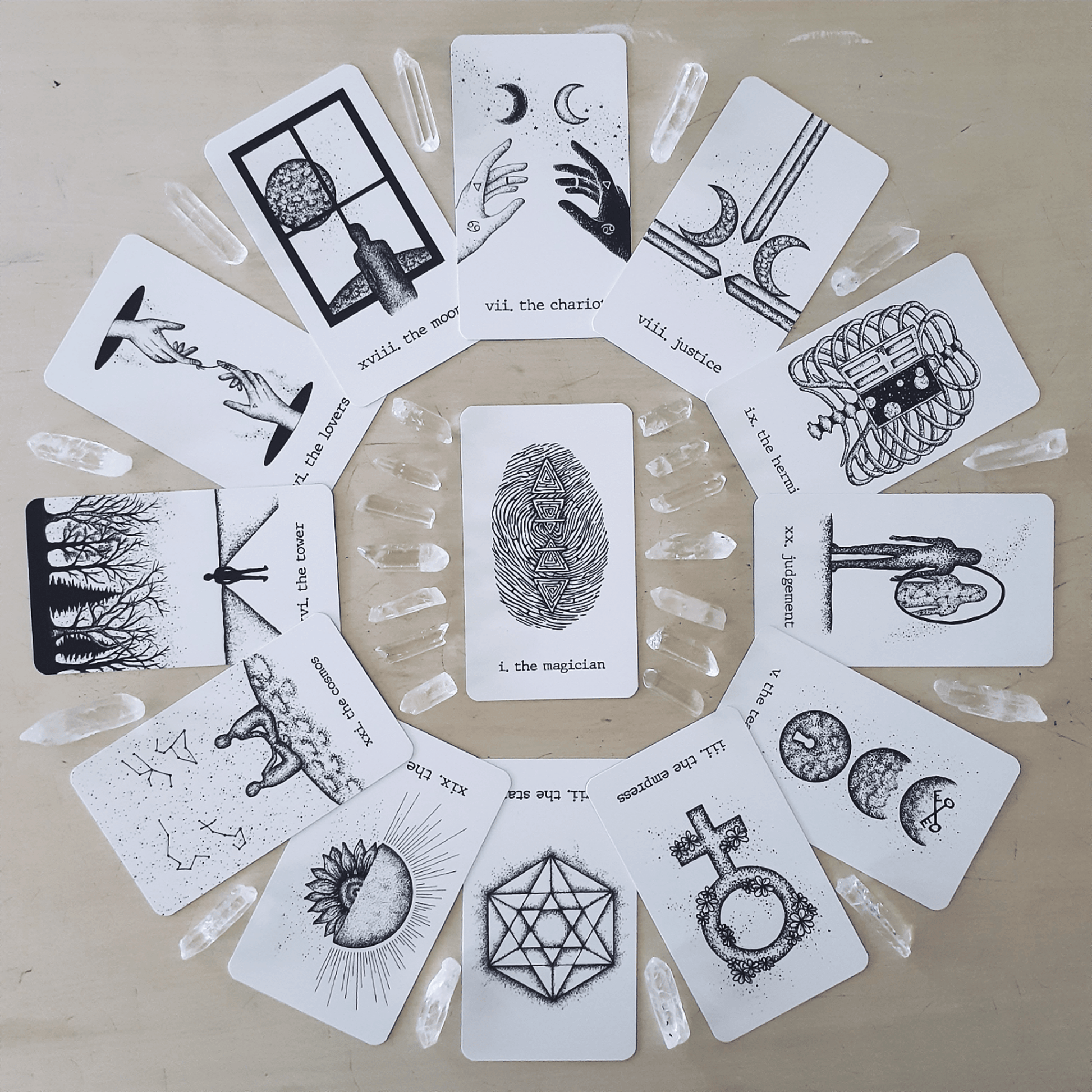 The Wandering Echo major arcana deck - The Wandering Moon Co.