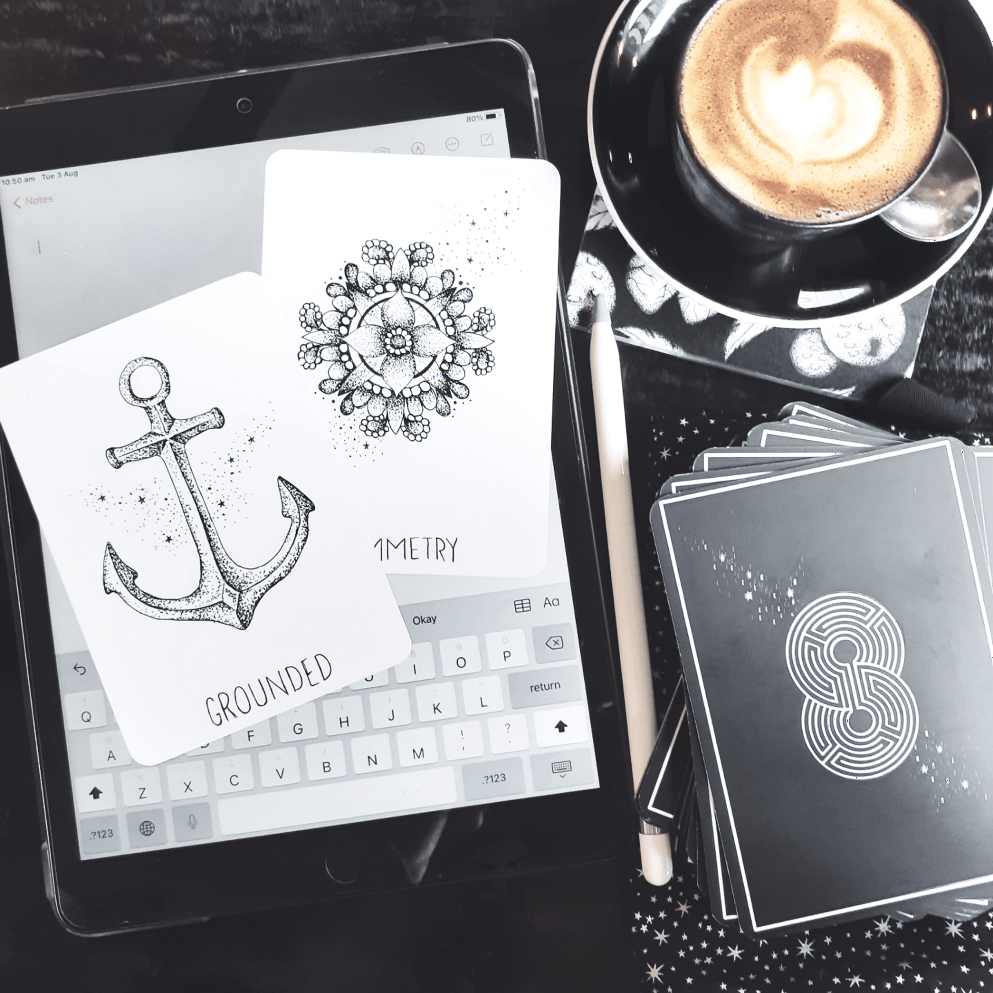 the wandering soul oracle with guidebook | indie oracle tarot card deck |oracle card reading | hand illustrated oracle cards - The Wandering Moon Co.