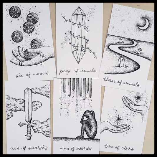 Hand-Illustrated Indie Tarot & Oracle Decks for Reflection