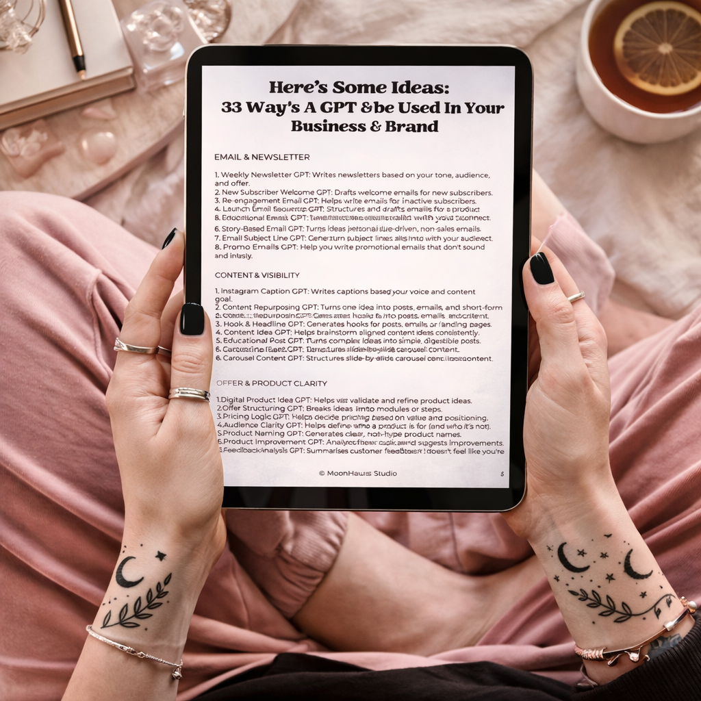 Custom GPT Guide | Build Your Own AI Tool, Digital Product Content Creator, Printable Ebook