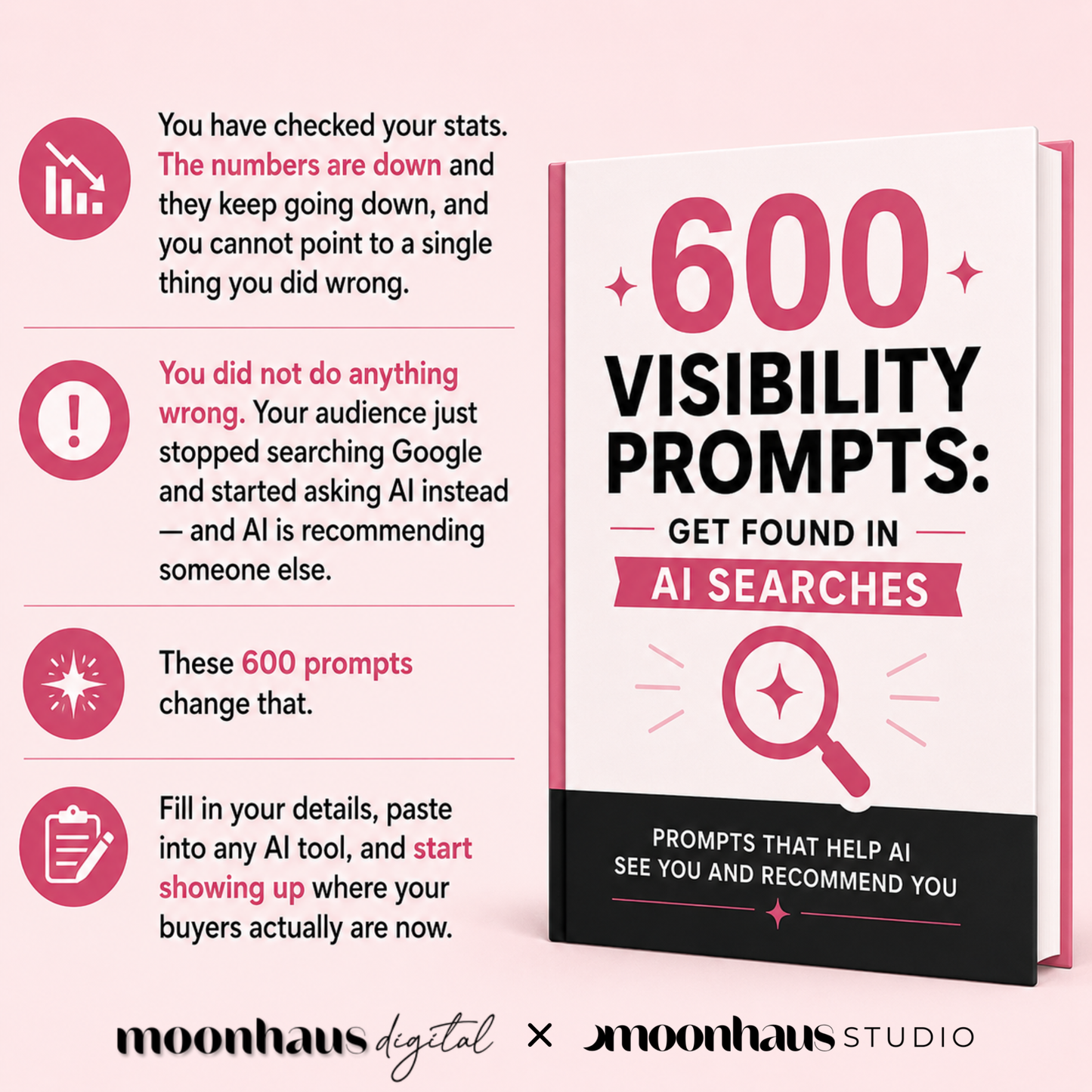 AI Visibility Prompts | Get Found by ChatGPT, Claude, AI tools | Prompt Pack for Small Business, Blogs, Websites, Etsy Stores
