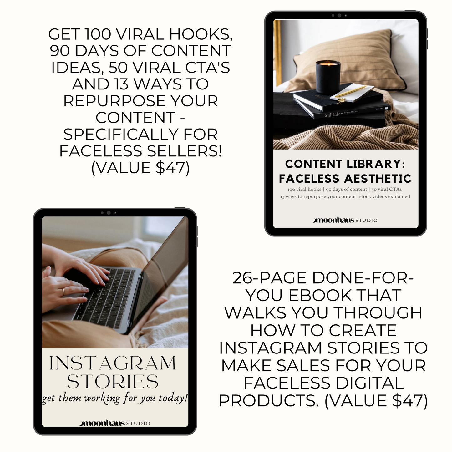 faceless aesthetic digital marketing bundle: 6000+ videos/reels & digital marketing course with MMR and PLR