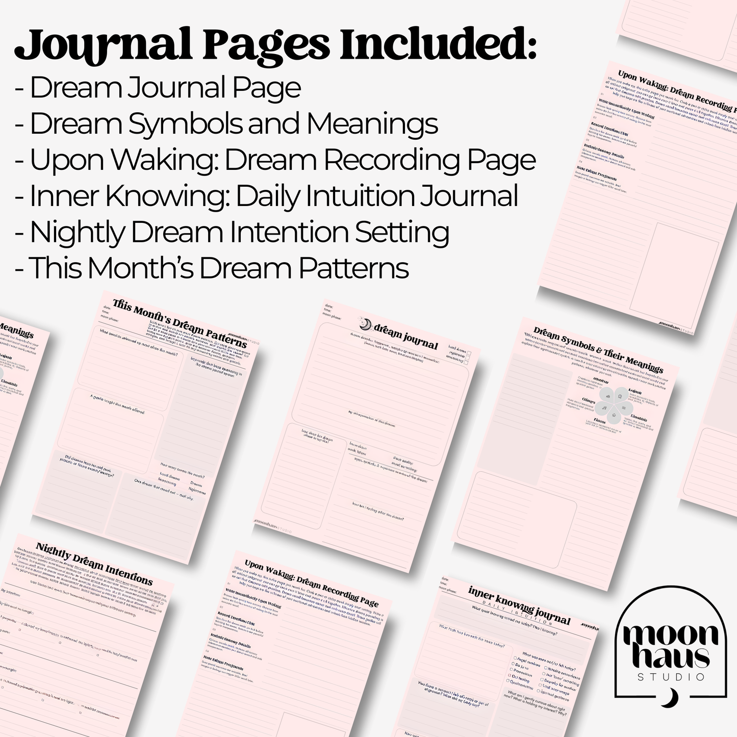 Dream Journal PDF for Recording, Interpreting & Tracking Dreams