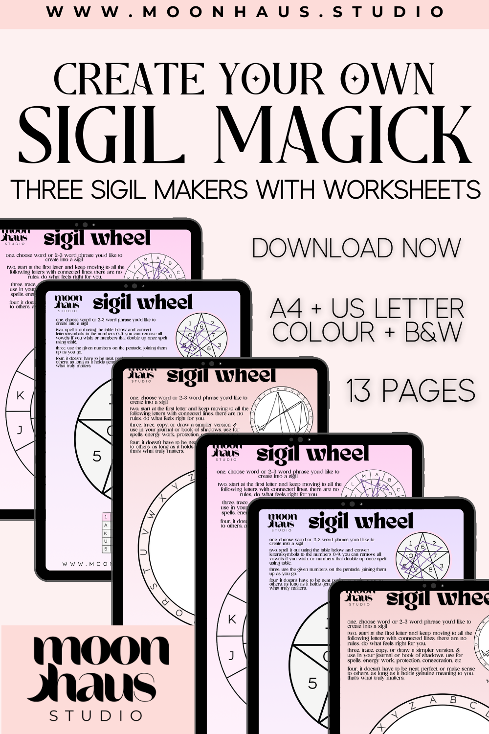 Sigil Magick Guide for Sigil Alchemy & Creation Methods (PDF Download) Money, Protection, Luck, Abundance, Manifestation | Digital and Printable