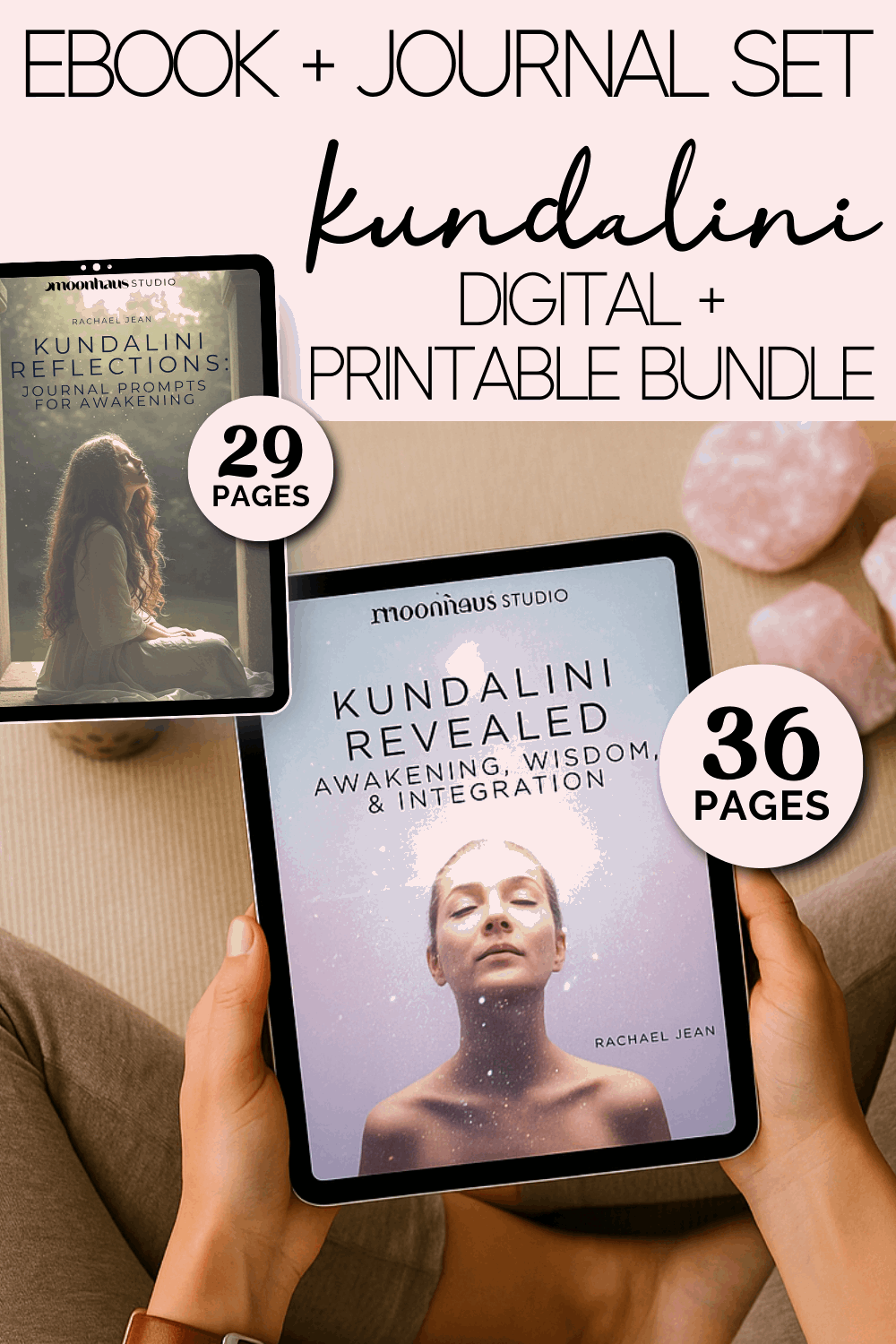 Kundalini Awakening: a journal & workbook set | PDF Printable Digital | Instant Download