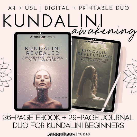 Kundalini Awakening: a journal & workbook set | PDF Printable Digital | Instant Download