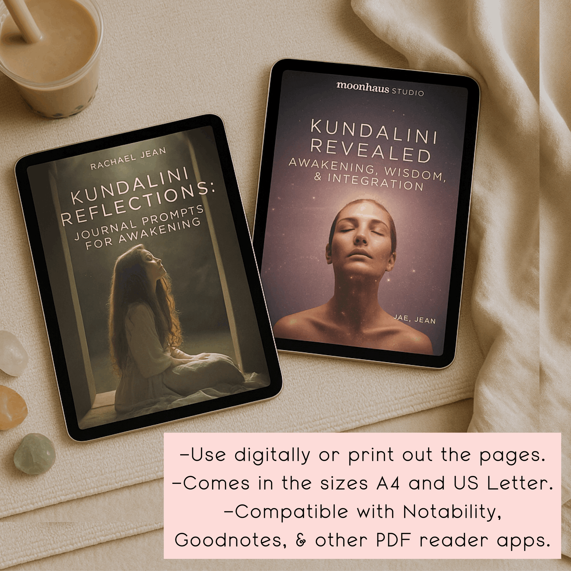 Kundalini Awakening: a journal & workbook set | PDF Printable Digital | Instant Download