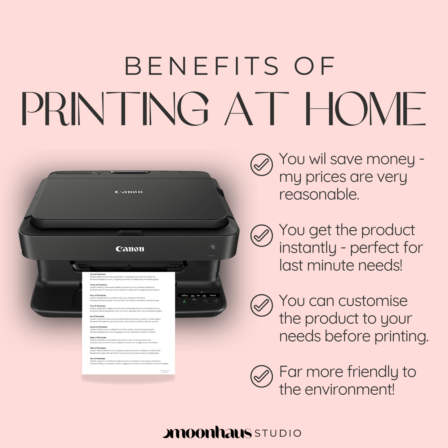 Blank Digital Tarot Cards Templates: DIY Oracle Cards, Affirmation & Divination - Printable Instant Download PDF