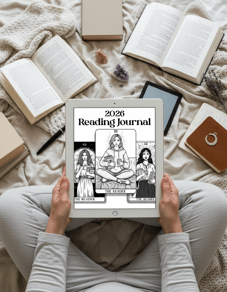 2026 Reading Journal, Diary + Planner | Digital + Printable | 56 pages, A4 + US Letter