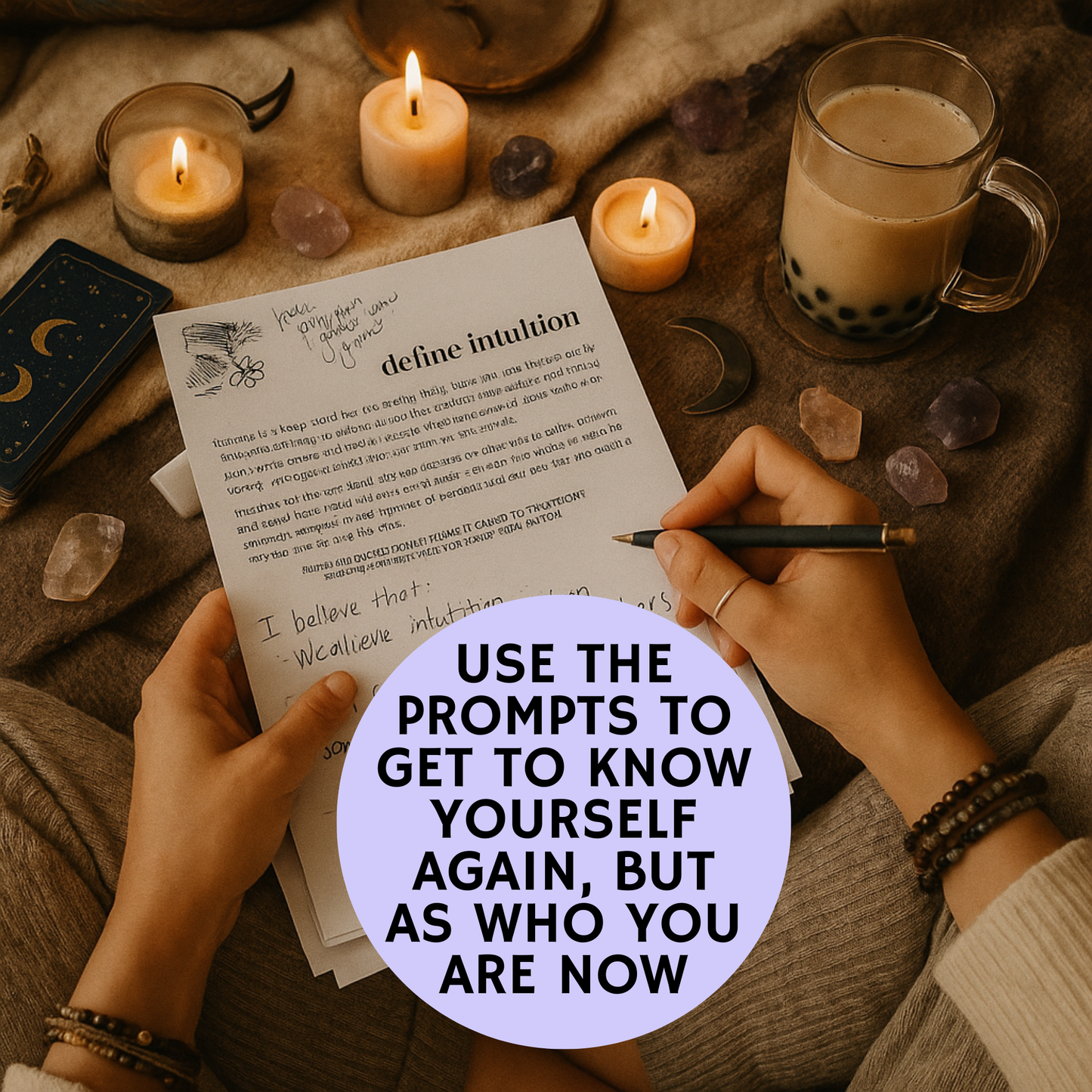 Intuition Journal & Workbook for Spiritual Development, Divination (Digital Download Printable )