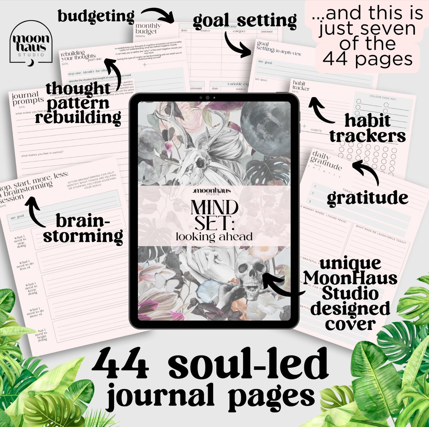 manifestation mindset - your dream life in 40 journal pages