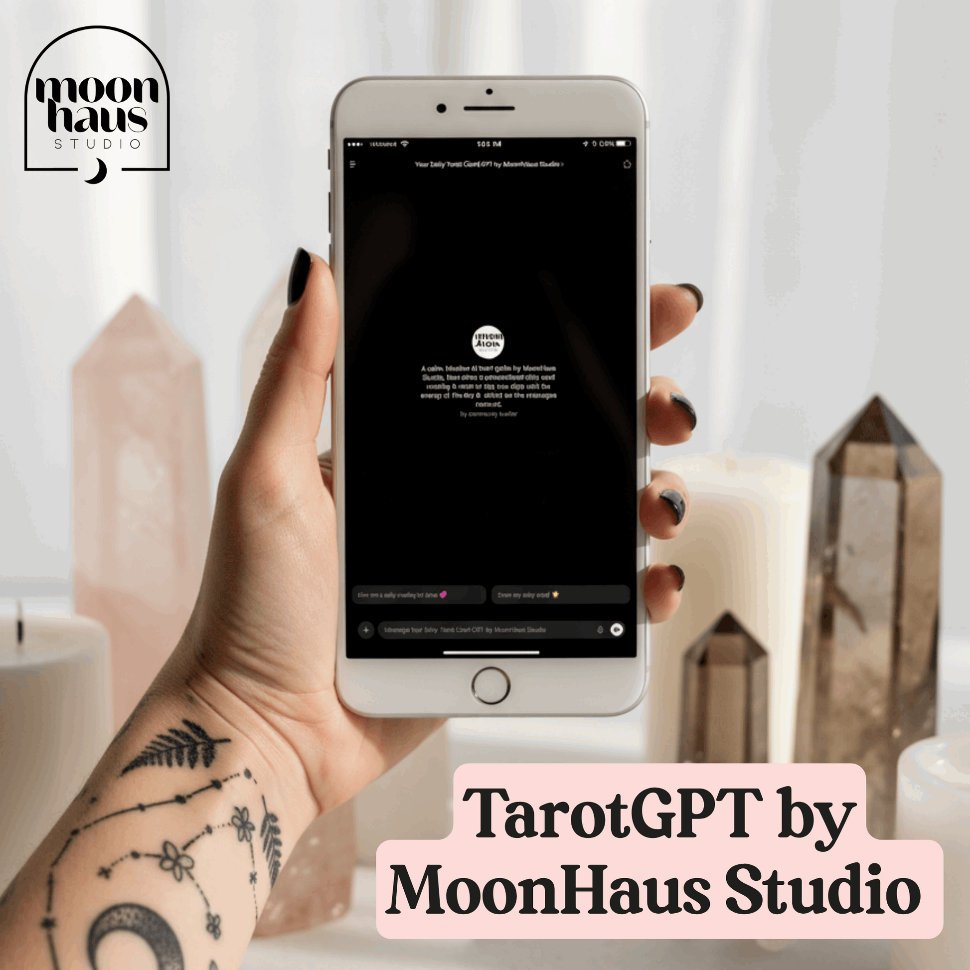 Daily Tarot Card GPT — Daily Readings, Tarot Card Meanings, Tarot Spreads | Free digital tool by MoonHaus Studio
