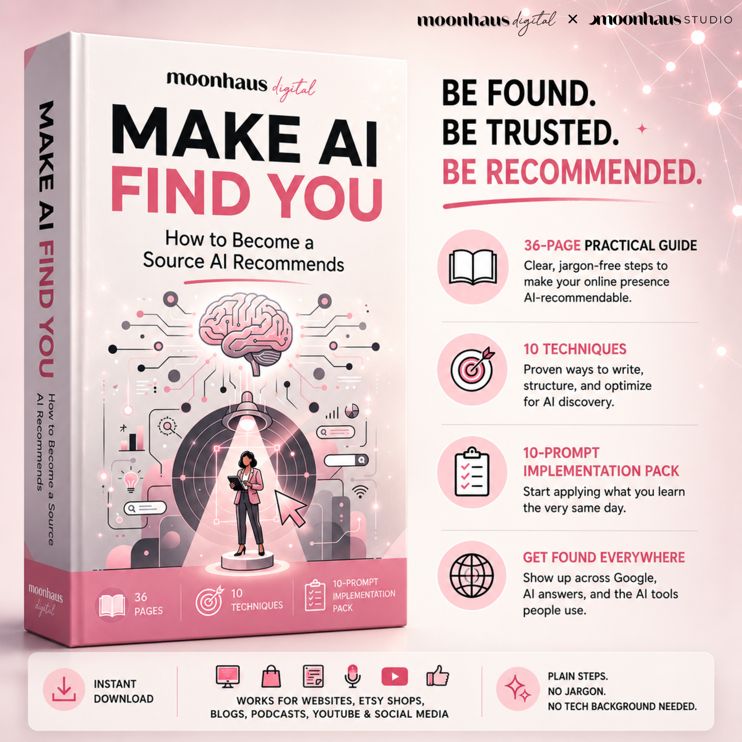 Make AI Find You Ebook | AI Visibility | Digital Learning Guide | Blog & Small Business Online
