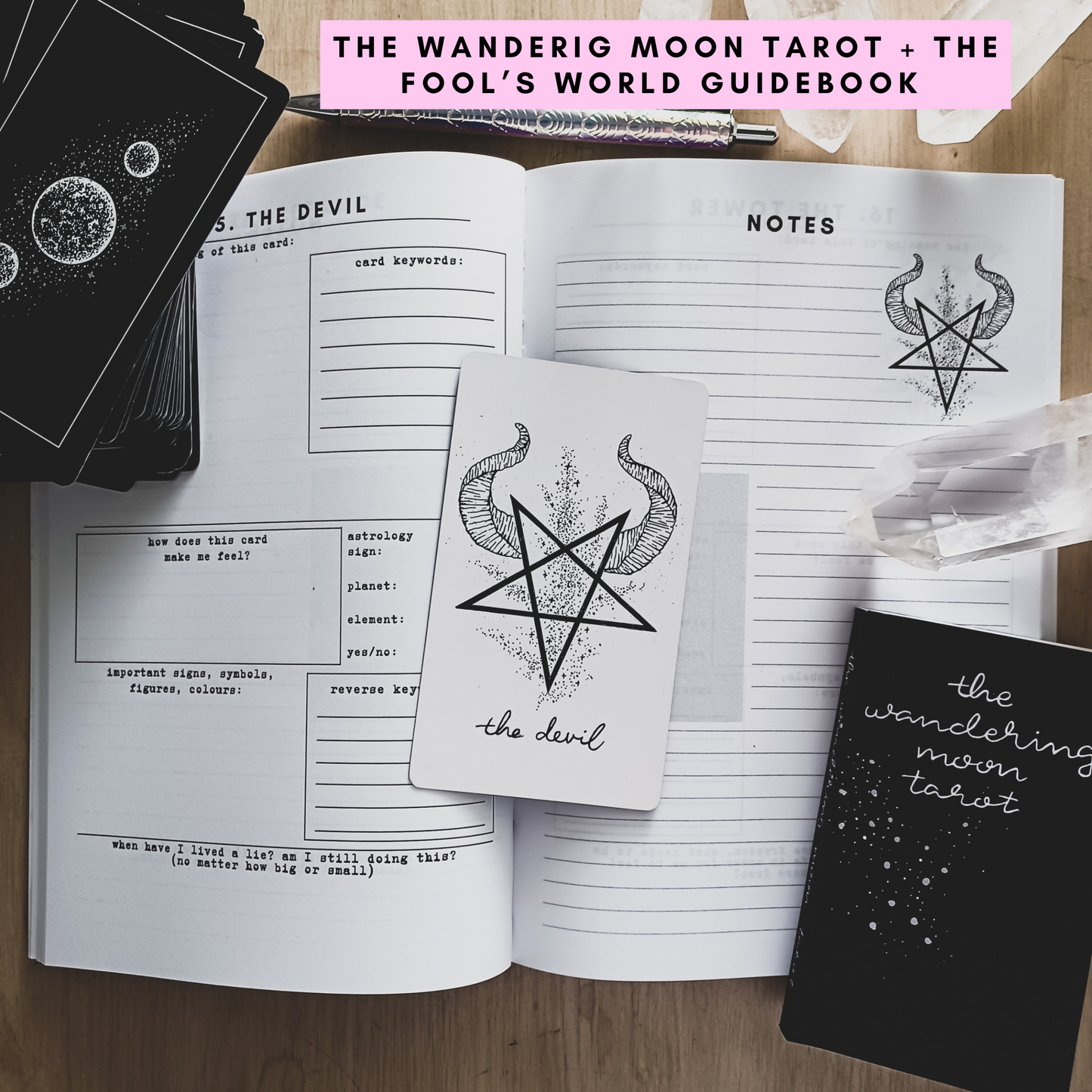 Tarot Card Workbook: A Softcover Tarot Guidebook & Journal - 176 Pages - All 78 Cards - Tarot Card Art - Print on Demand