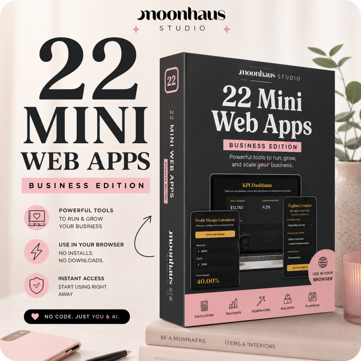 Web Apps: Small Business, Side Hustle | Digital Products | Budget Planner | Income Tracker | Claude AI