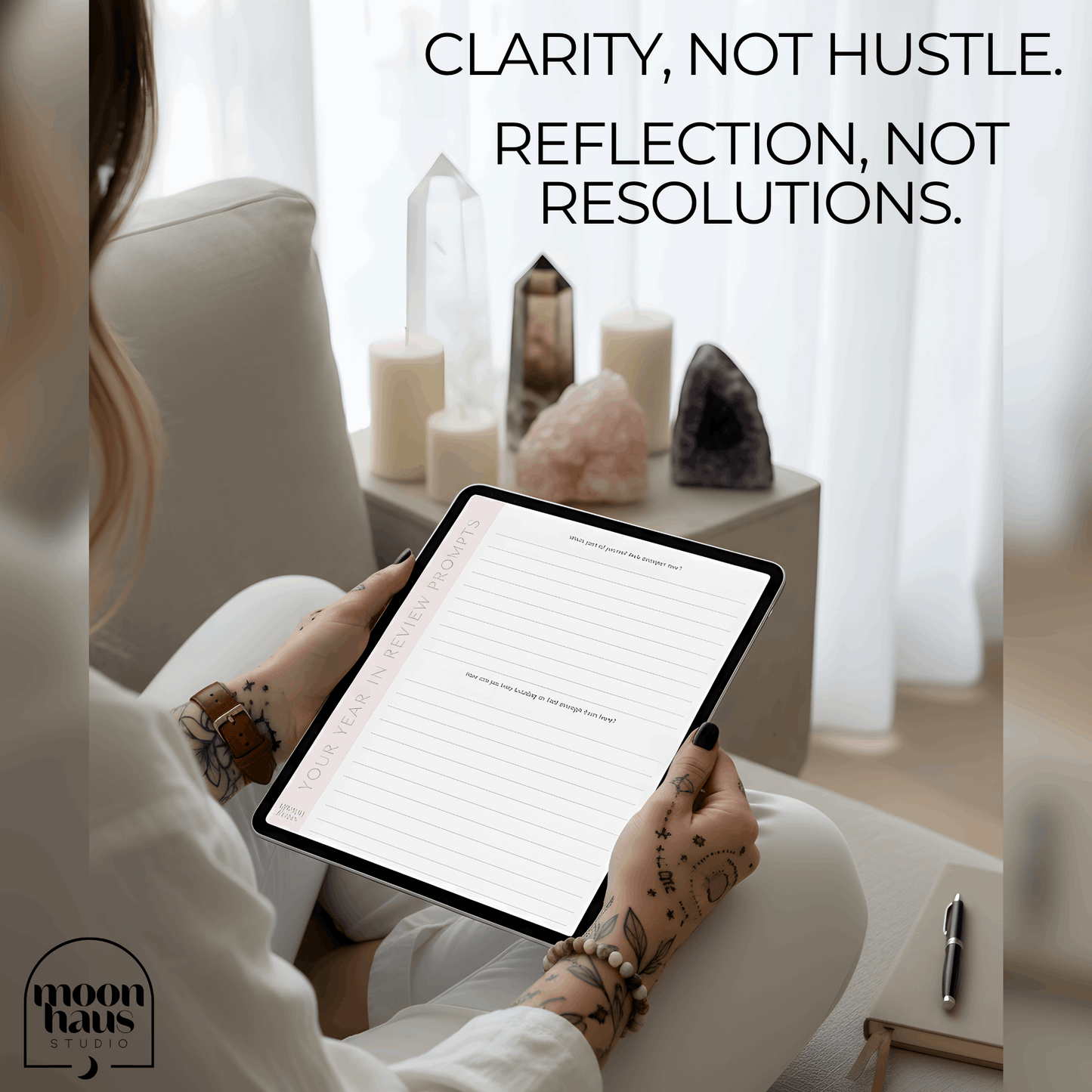 Your Year In Review: A Reflective Journal, 46 Pages PDF with Bonus