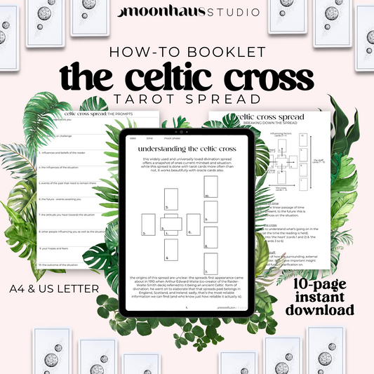how to do a Celtic Cross tarot spread mini journal