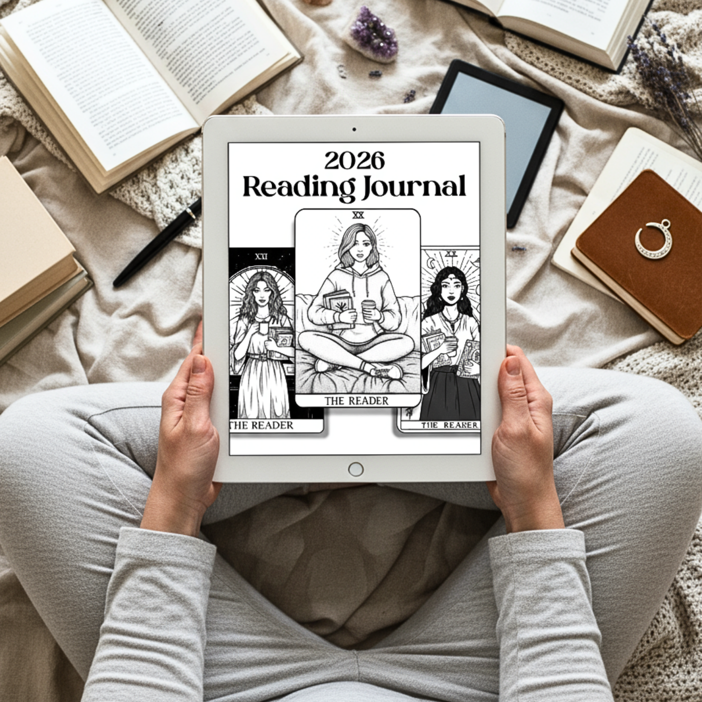 2026 Reading Journal, Diary + Planner | Digital + Printable | 56 pages, A4 + US Letter