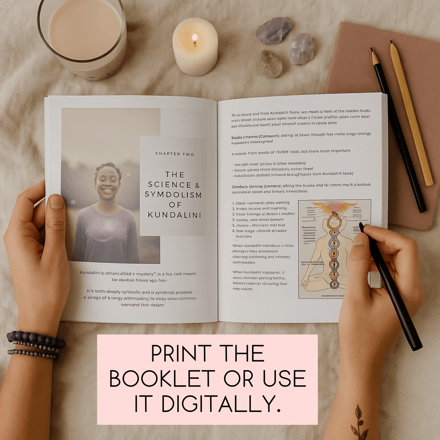 Kundalini Awakening: a journal & workbook set | PDF Printable Digital | Instant Download