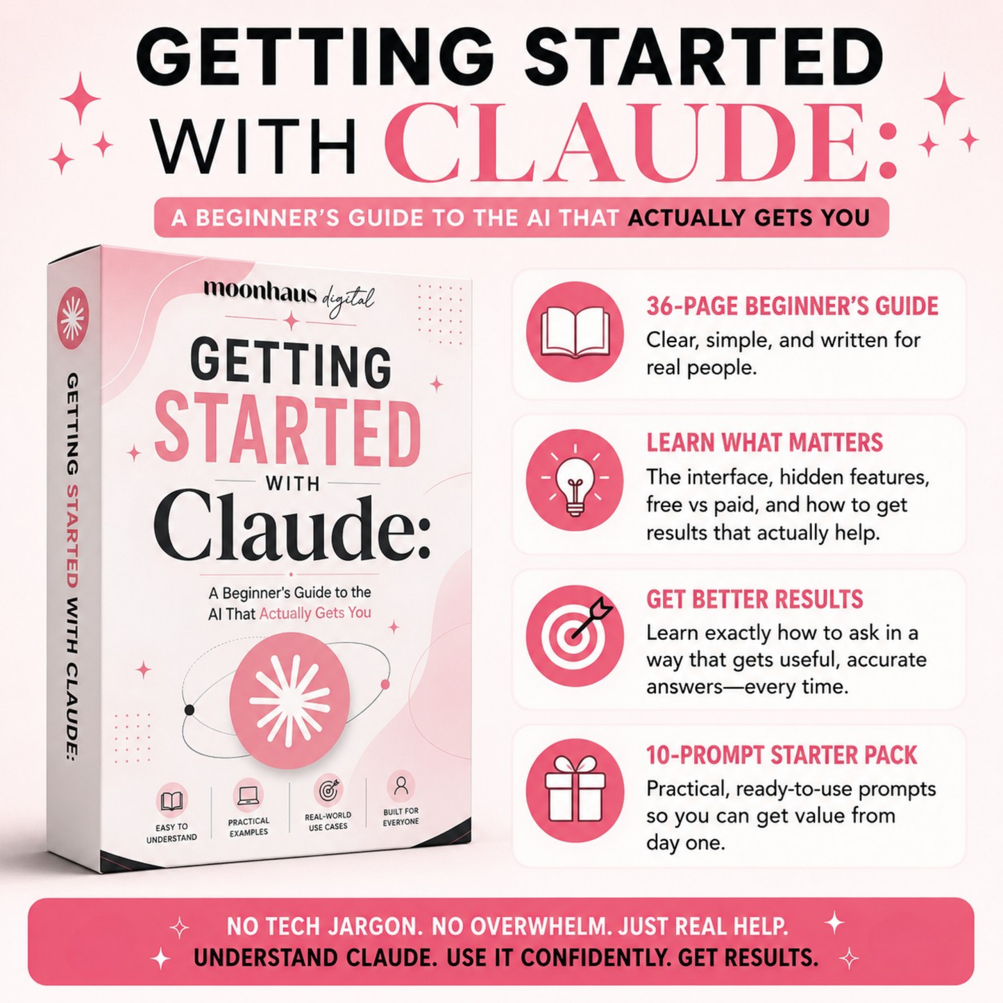 AI for Beginners: Getting Started with Claude | Prompt Guide | ChatGPT Digital Ebook