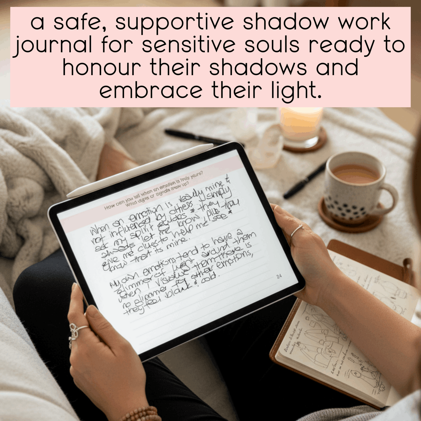 Shadow Work Journal Ebook for Empaths & Highly Sensitive People - guidebook, workbook | printable digital PDF | inner child, trauma healing