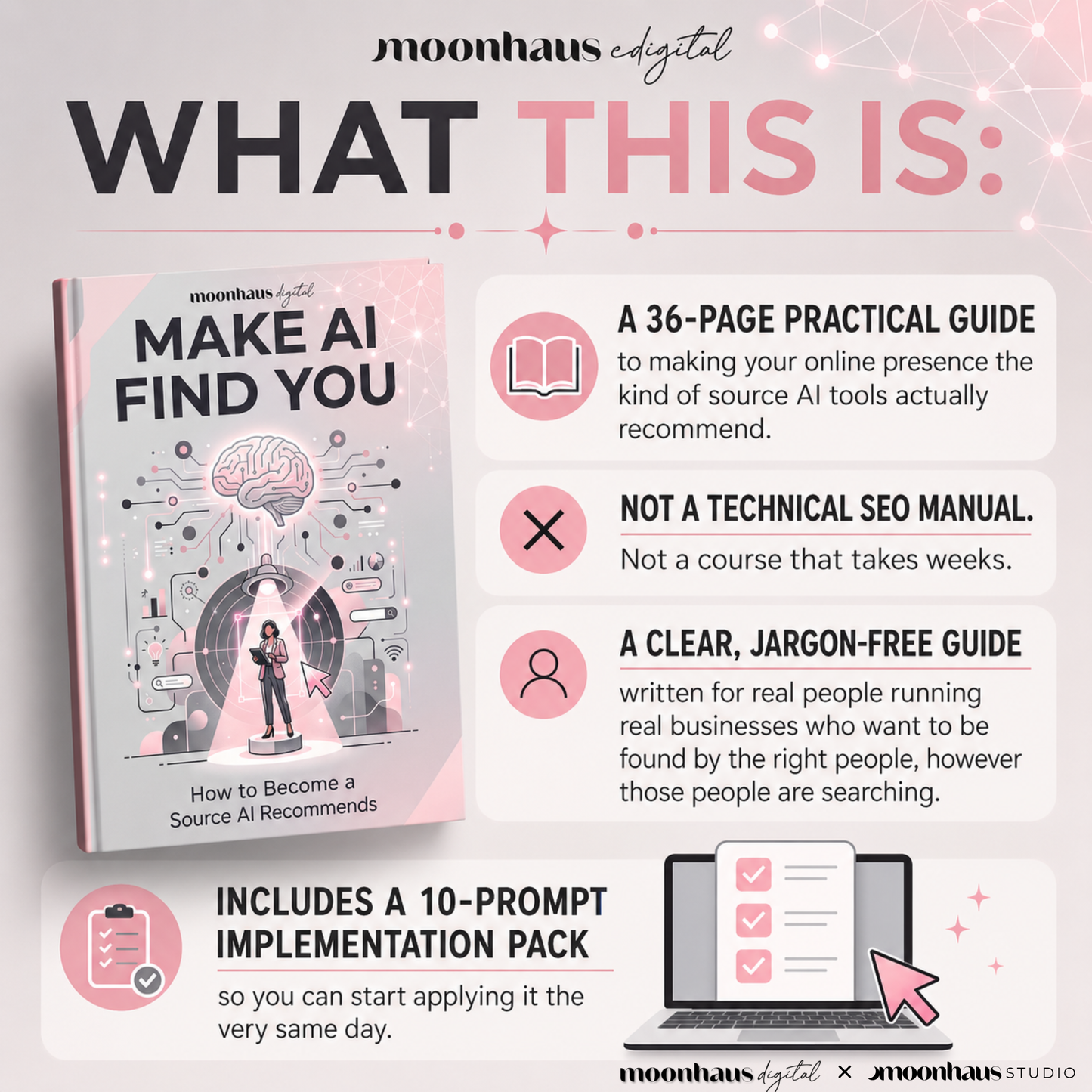 Make AI Find You Ebook | AI Visibility | Digital Learning Guide | Blog & Small Business Online