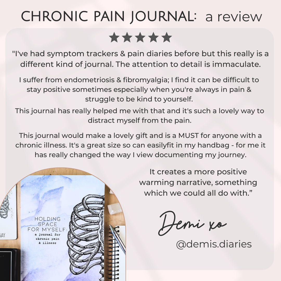 symptom tracker PDF: digital, printable medical journal | chronic pain + illness | spoonie, pots awareness, fibro, endo, disability pride