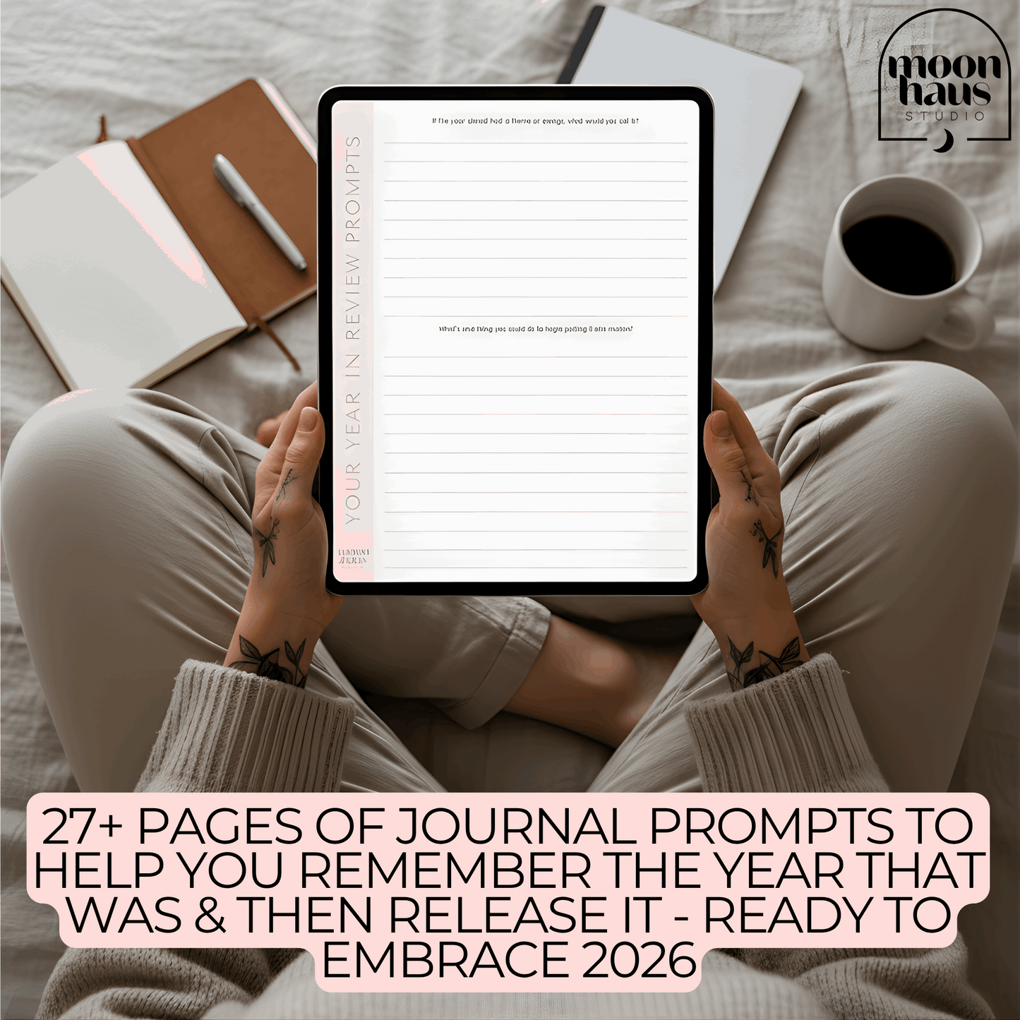 Your Year In Review: A Reflective Journal, 46 Pages PDF with Bonus
