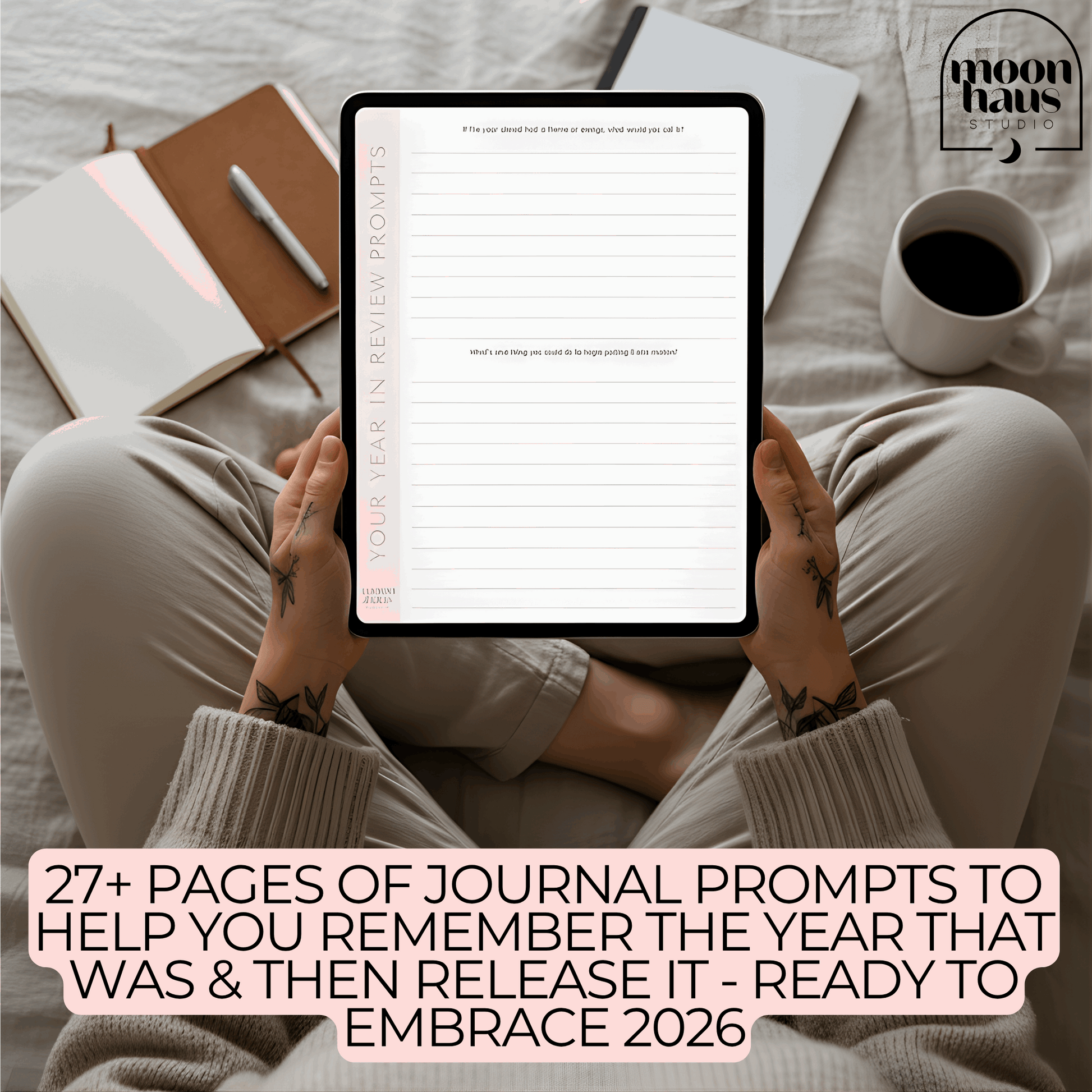 Your Year In Review: A Reflective Journal, 46 Pages PDF with Bonus