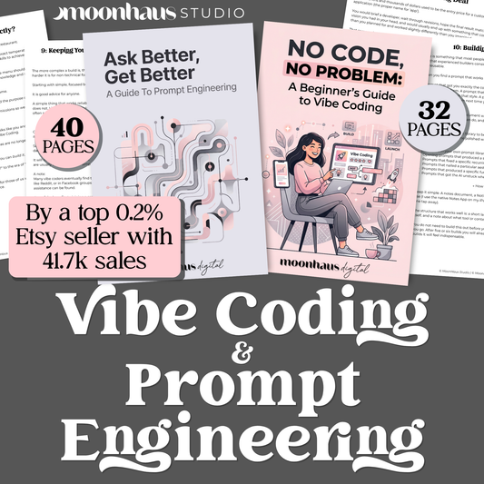 Vibe Coding and Prompt Engineering Ebook Bundle | AI Prompts | ChatGPT Claude Guide | Digital Download