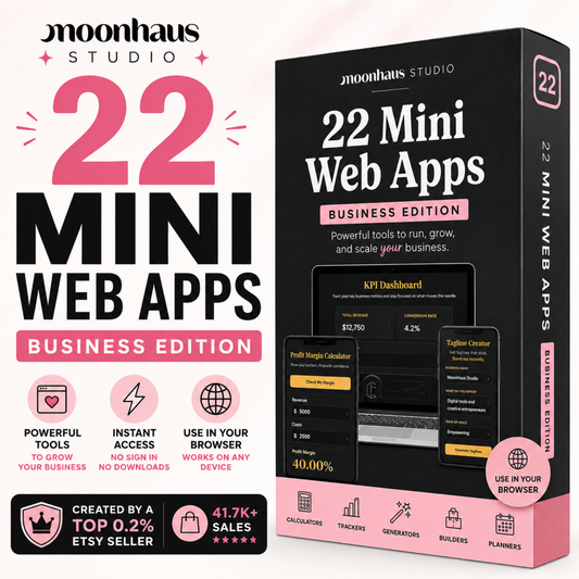 Web Apps: Small Business, Side Hustle | Digital Products | Budget Planner | Income Tracker | Claude AI